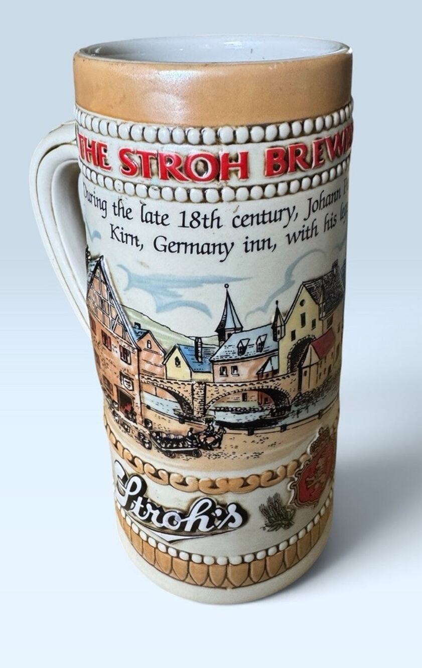 Vintage Strohs Heritage Series ll Beer Stein Mug 220171
